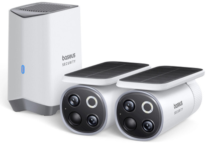 Miniatura produktu: Zewnętrzny zestaw monitoringu Baseus Security S1 Pro Dual 3K (2 kamery) – biały Miniatura produktu: Zewnętrzny zestaw monitoringu Baseus Security S1 Pro Dual 3K (2 kamery) – biały