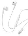Słuchawki przewodowe Baseus Encok CZ19 z USB-C przewodowe douszne - białe