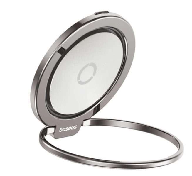 Zdjęcie produktu: Ring magnetyczny Baseus MagPro II z funkcją podstawki - tytanowy