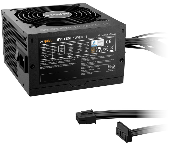 Zdjęcie produktu: Zasilacz be quiet! System Power 11 750W (BP012EU)