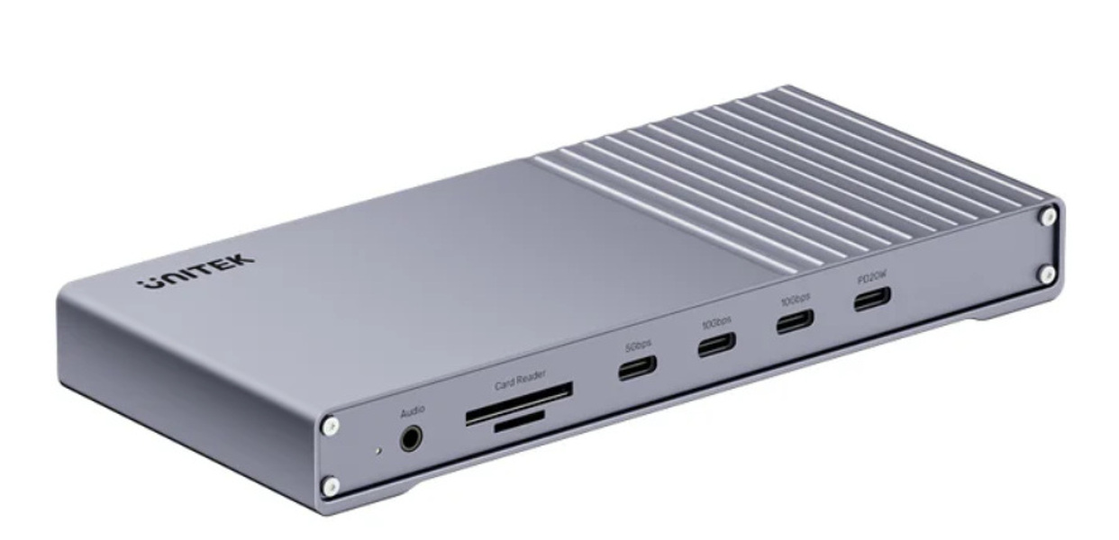 Zdjęcie produktu: Potrójna stacja dokująca USB4 40Gb/s,zasilacz 120W Unitek