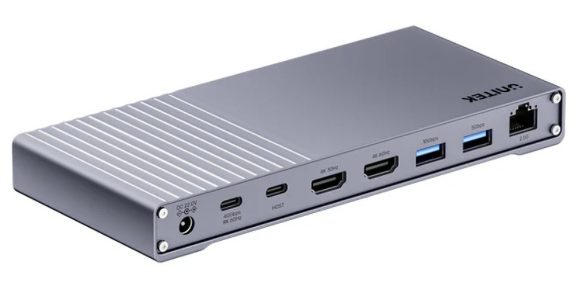Zdjęcie produktu: Potrójna stacja dokująca USB4 40Gb/s,zasilacz 120W Unitek