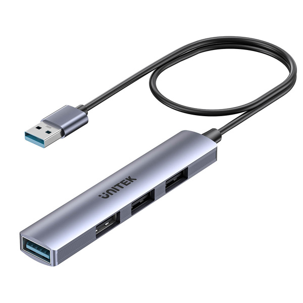 Zdjęcie produktu: HUB Unitek USB-A to 4-Port Hub(USB-A 80Mbps*3+USB-A 5Gbps*1)