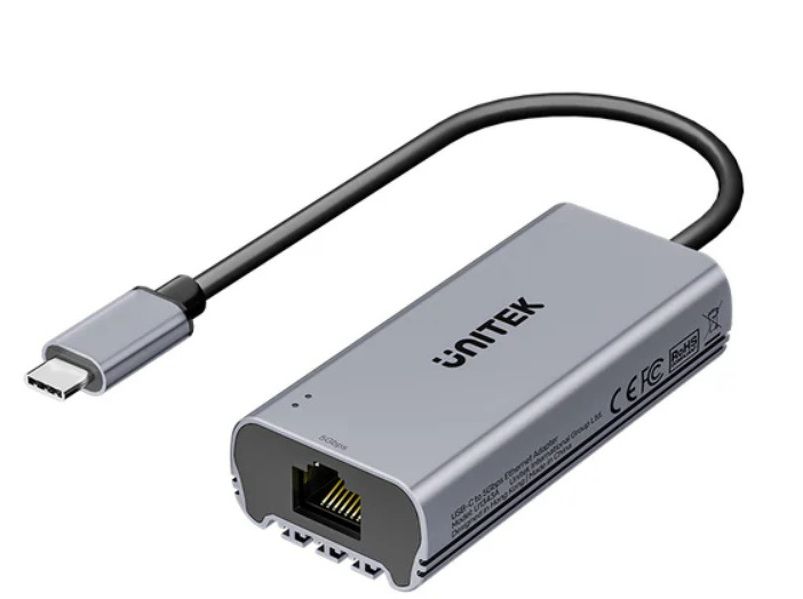 Zdjęcie produktu: Adapter USB TYP-C to Ethernet 10/100/1000/2500Mbps, 5 Gb/s