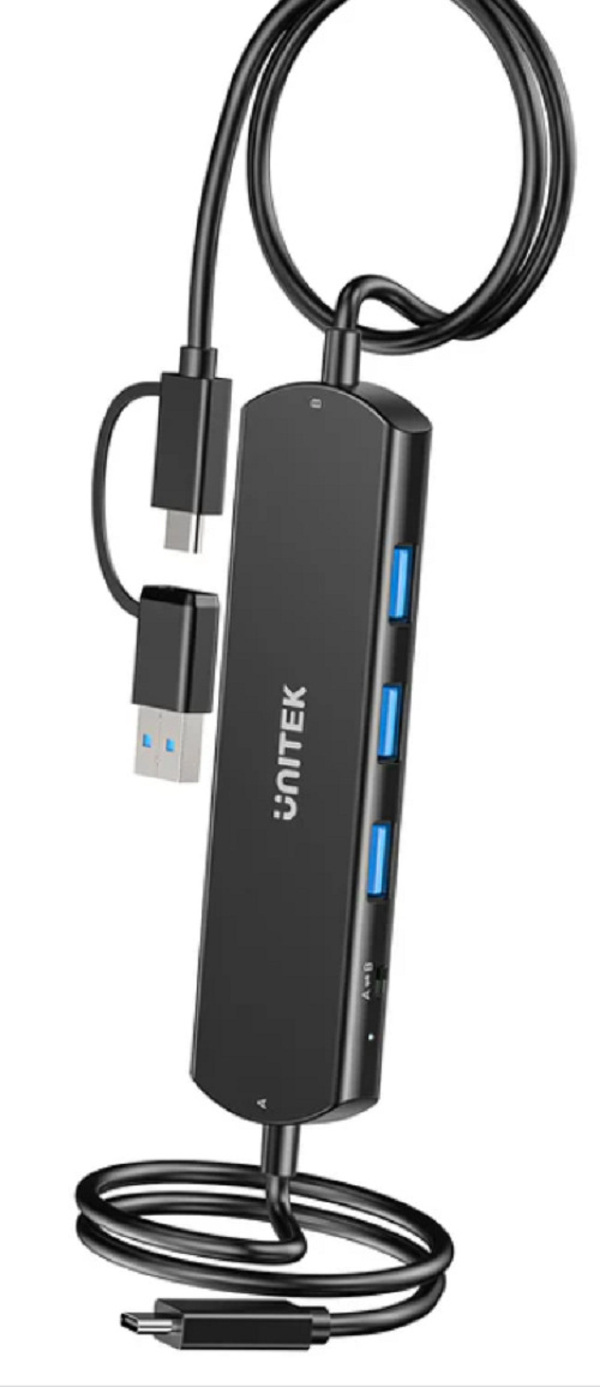 Zdjęcie produktu: HUB USB 10Gbps KVM Hub, Data Intercopy. Share 3 USB-A Unitek Zdjęcie produktu: HUB USB 10Gbps KVM Hub, Data Intercopy. Share 3 USB-A Unitek