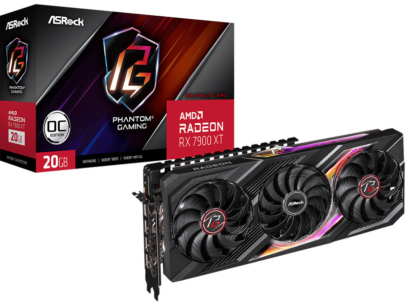 Zdjęcie produktu: ASRock Radeon RX 7900 XT Phantom 20GB PCI-E GDDR6 (RX7900XT PG 20GO) egzemplarz ze zwrotu