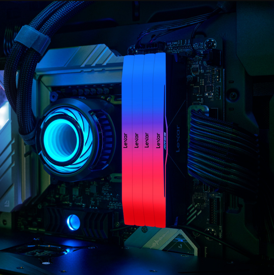 Pamięć Lexar ARES RGB DDR5 32GB (2x16GB) 6000MHz CL26 LD5U16G60C26BR-RGD