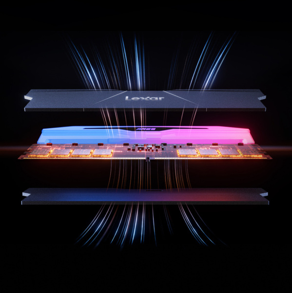 Zdjęcie produktu: Pamięć Lexar ARES RGB DDR5 32GB (2x16GB) 6000MHz CL26 LD5U16G60C26BR-RGD