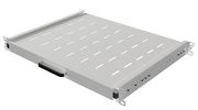 Półka wysuwana do szaf rack 19" 350mm szara Lanberg (1U/445X350mm udźwig do 35kg, montaż 4 punktowy)