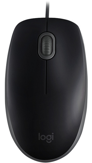 Miniatura produktu: Mysz przewodowa Logitech B110 Silent optyczna czarna