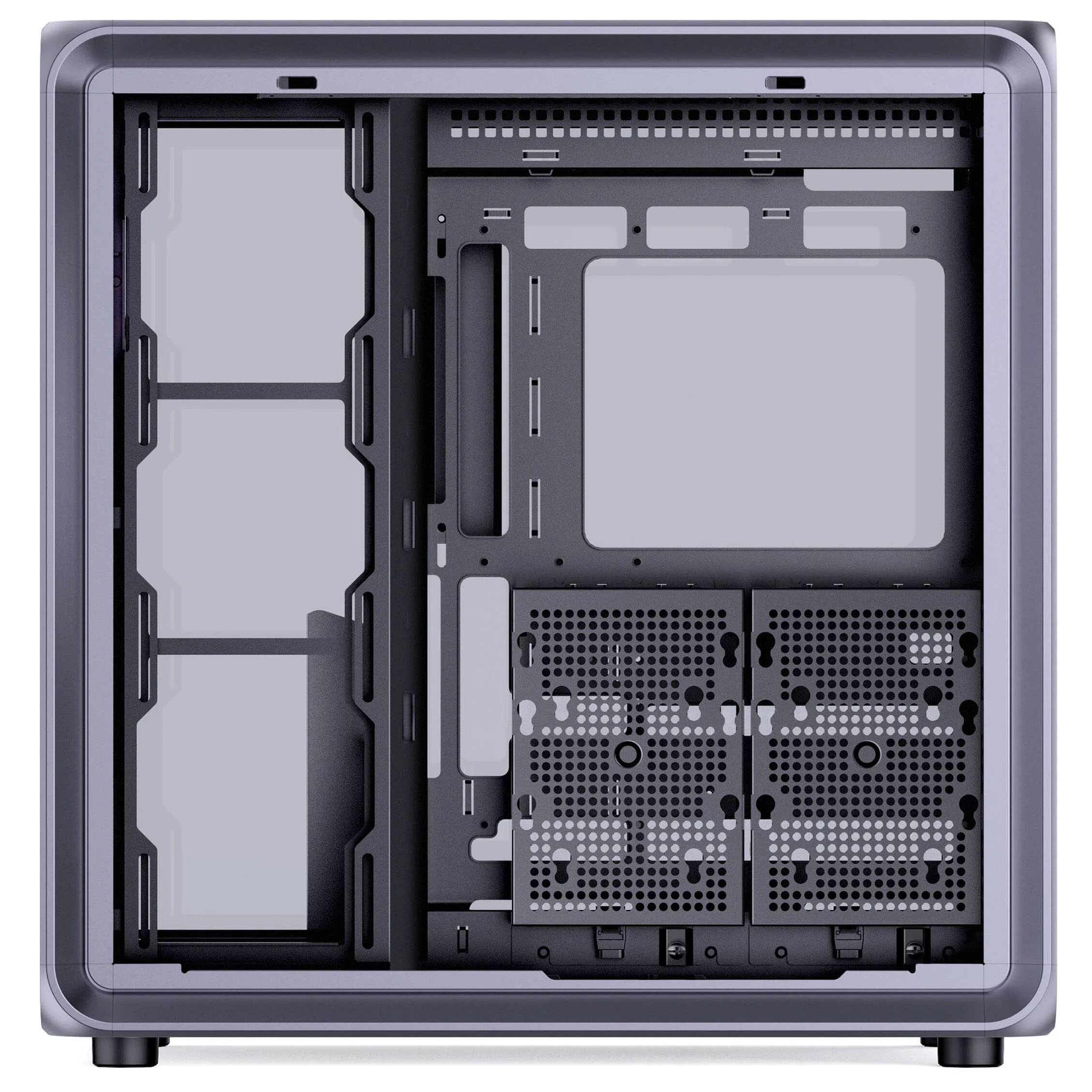 Obudowa Jonsplus BO400 Gunmetal Grey, hartowane szkło, szara