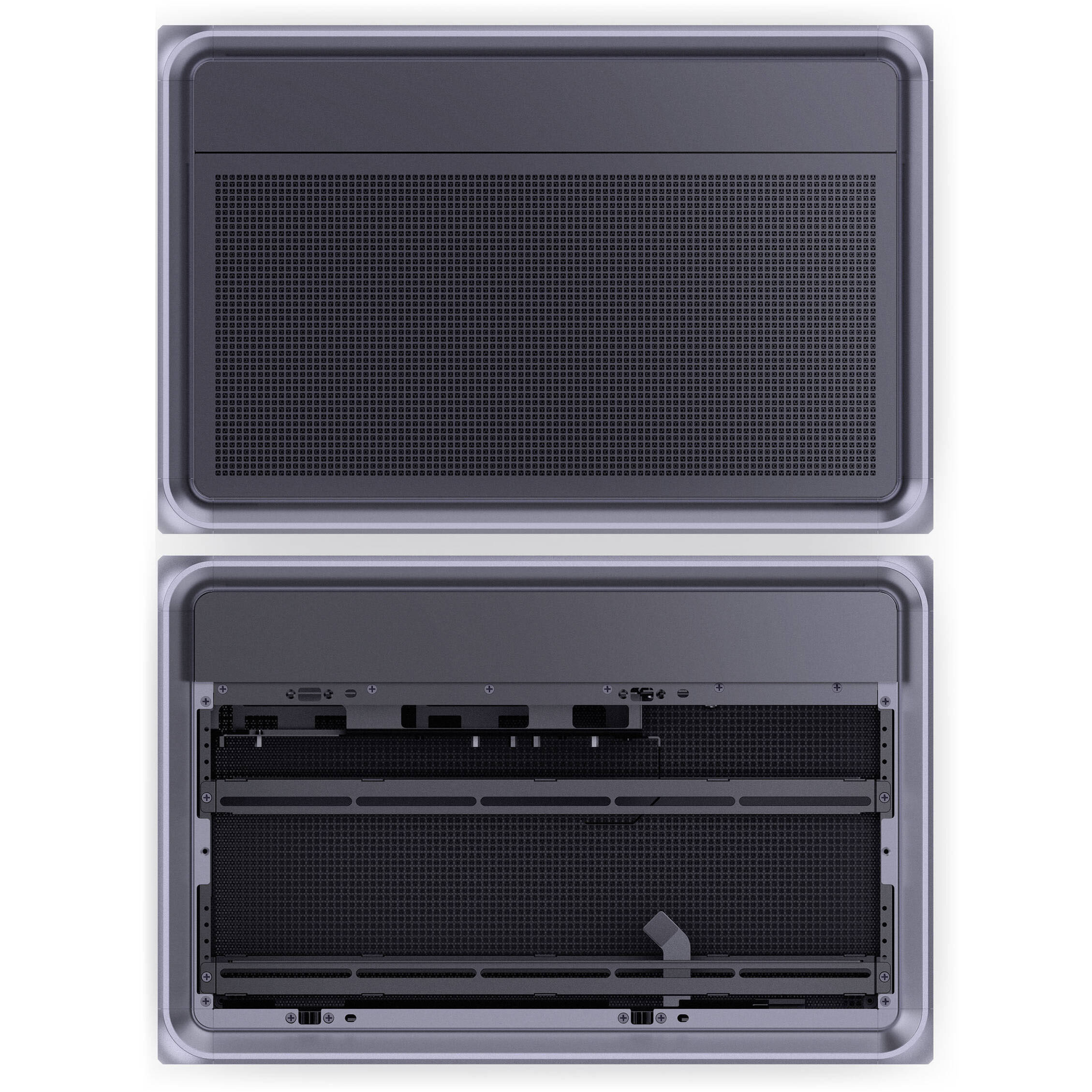 Obudowa Jonsplus BO400 Gunmetal Grey, hartowane szkło, szara