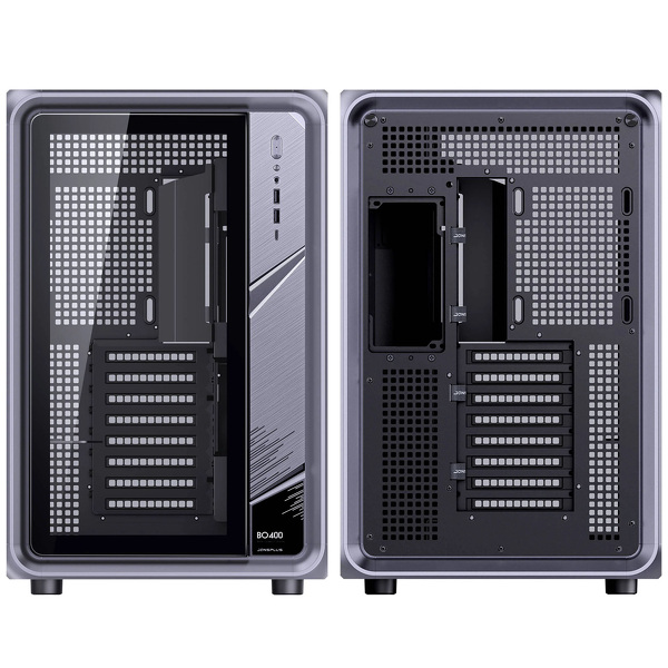 Zdjęcie produktu: Obudowa Jonsplus BO400 Gunmetal Grey, hartowane szkło, szara