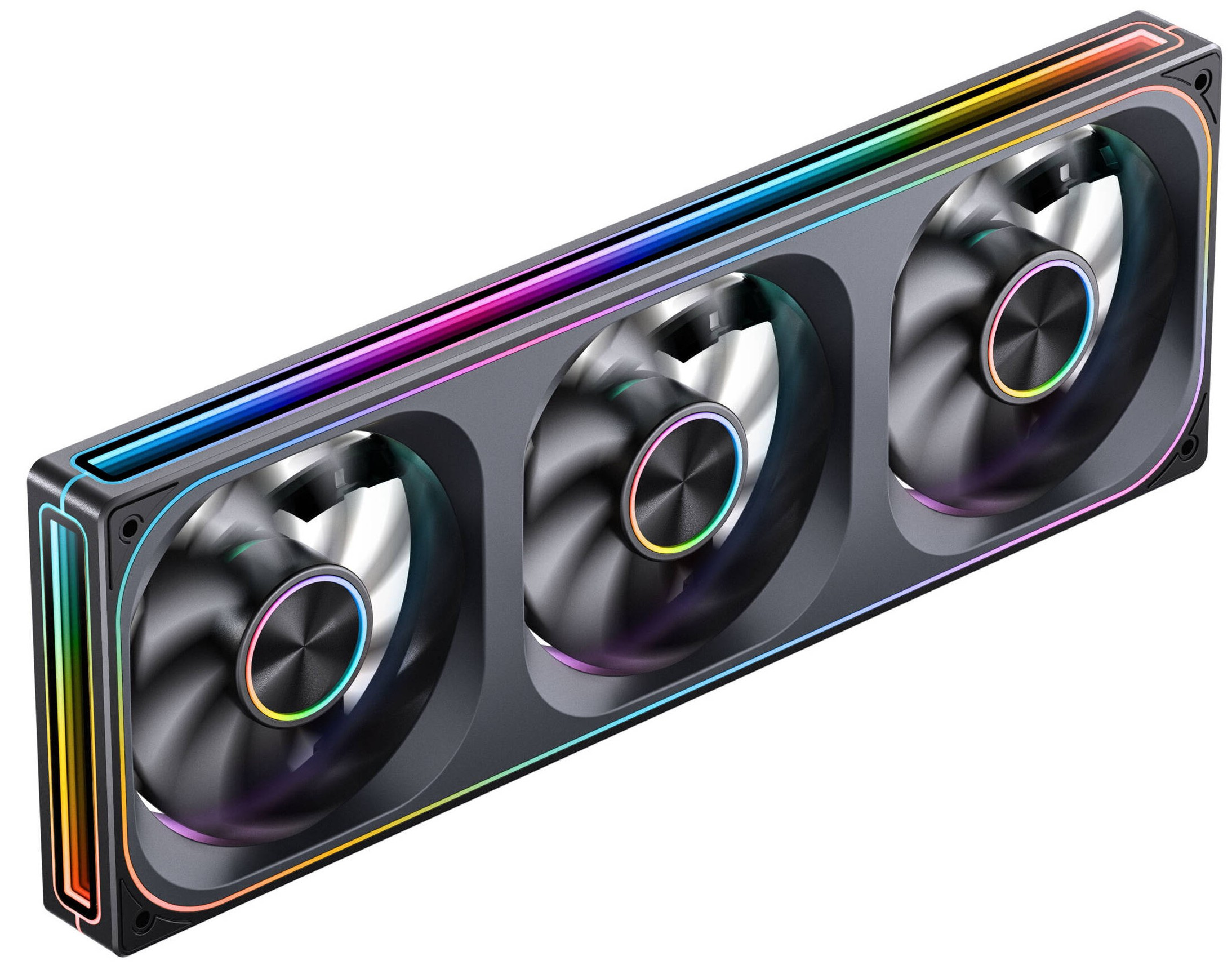 Wentylatory Jonsbo ZA-360 PWM ARGB czarny (3x120mm - 360mm)