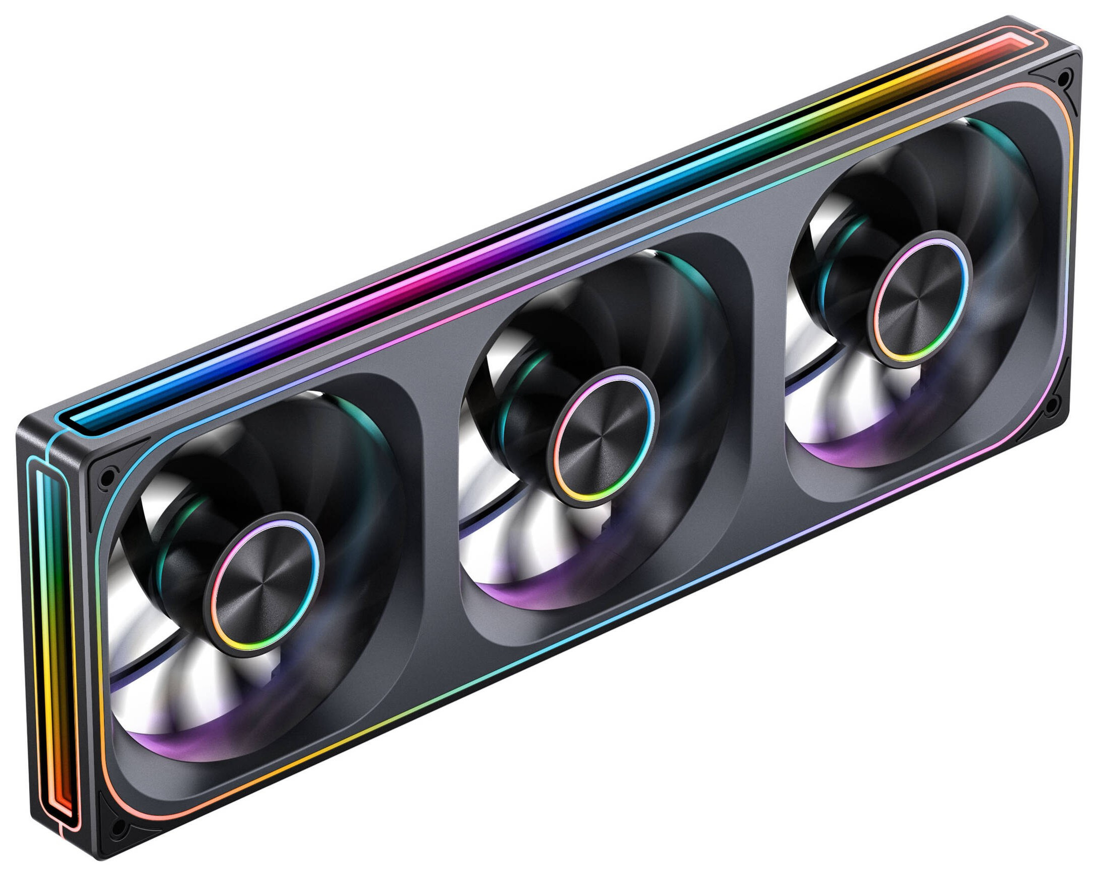 Wentylatory Jonsbo ZA-360 Reverse Blade PWM ARGB czarny (3x120mm - 360mm)