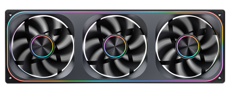 Miniatura produktu: Wentylatory Jonsbo ZA-360 Black Reverse Blade PWM ARGB (3x120mm - 360mm)