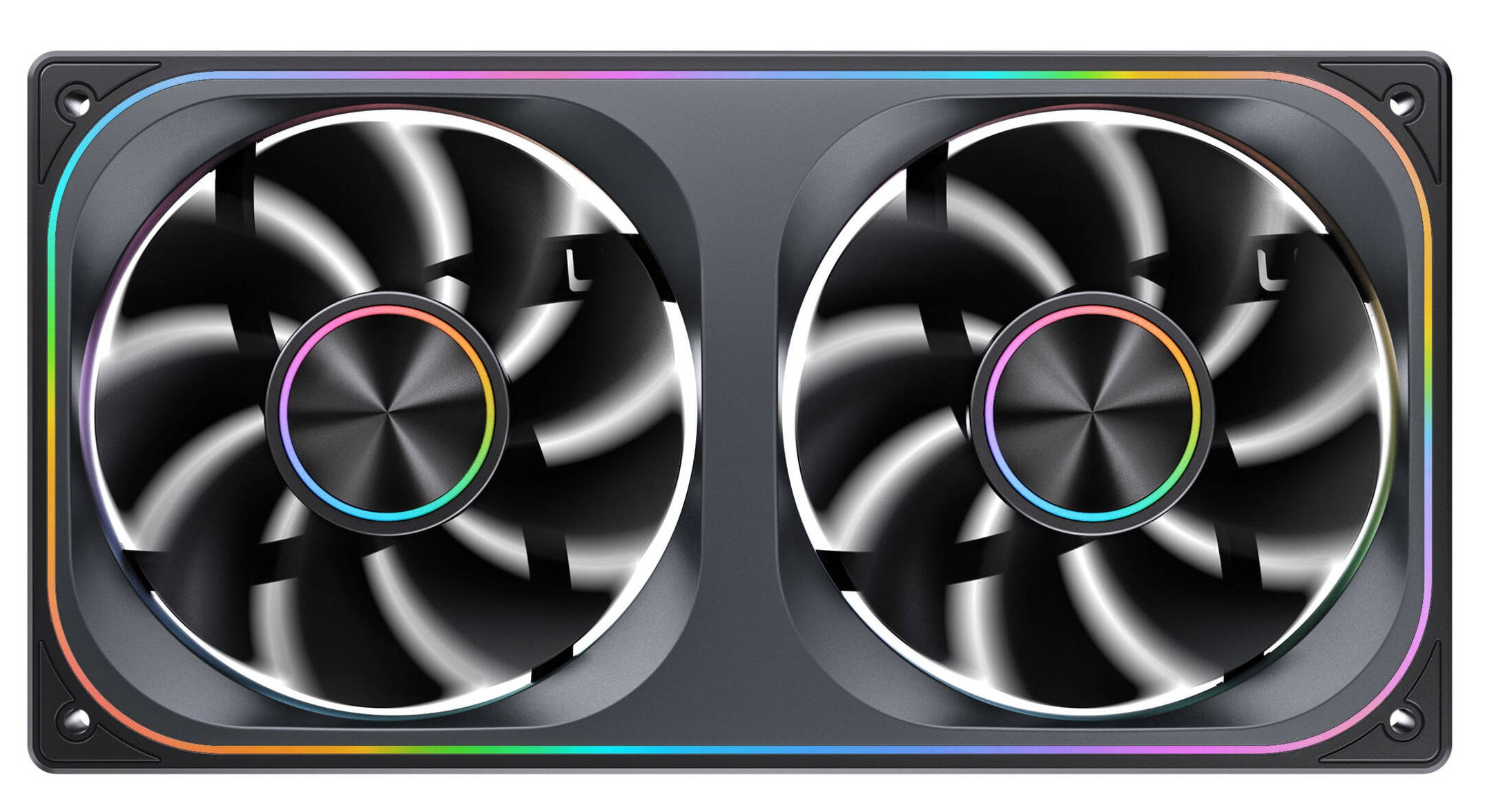 Wentylatory Jonsbo ZA-240 Reverse Blade PWM ARGB czarny (2x120mm - 240mm)