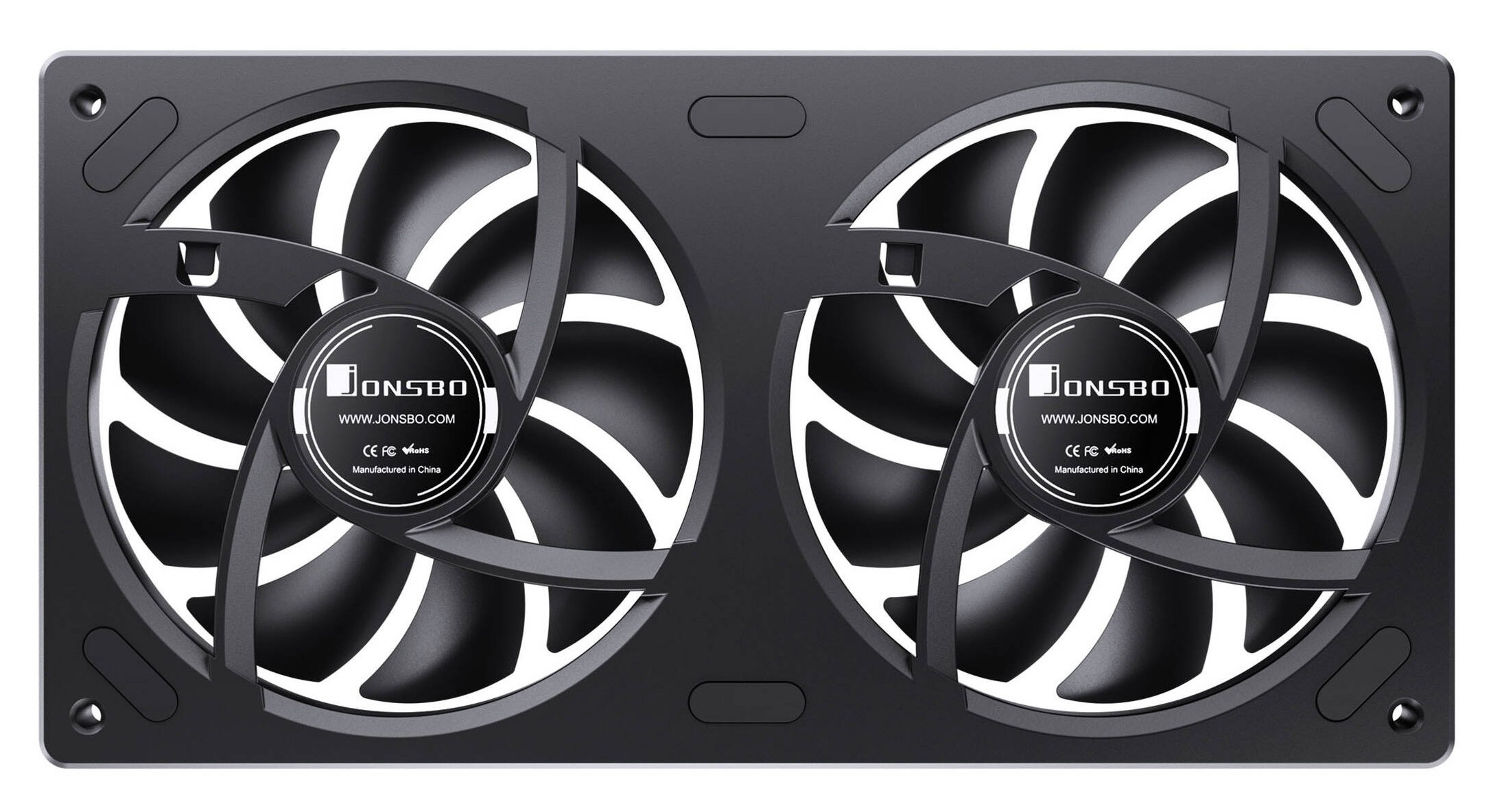 Wentylatory Jonsbo ZA-240 Reverse Blade PWM ARGB czarny (2x120mm - 240mm)