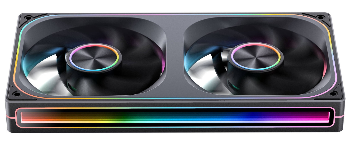 Zdjęcie produktu: Wentylatory Jonsbo ZA-240 PWM ARGB czarny (2x120mm - 240mm)