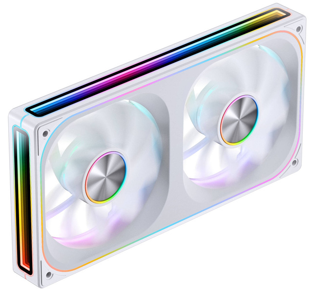 Zdjęcie produktu: Wentylatory Jonsbo ZA-240 Reverse Blade PWM ARGB biały (2x120mm - 240mm)