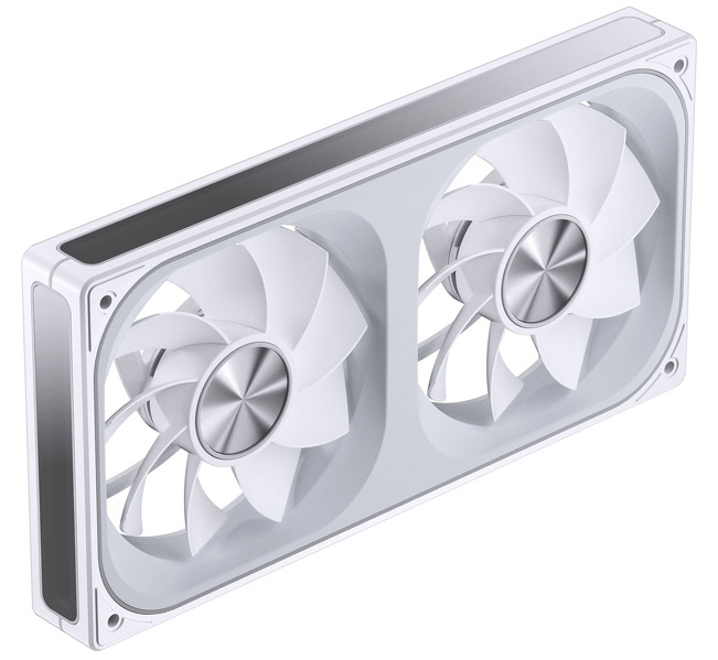 Zdjęcie produktu: Wentylatory Jonsbo ZA-240 Reverse Blade PWM ARGB biały (2x120mm - 240mm)