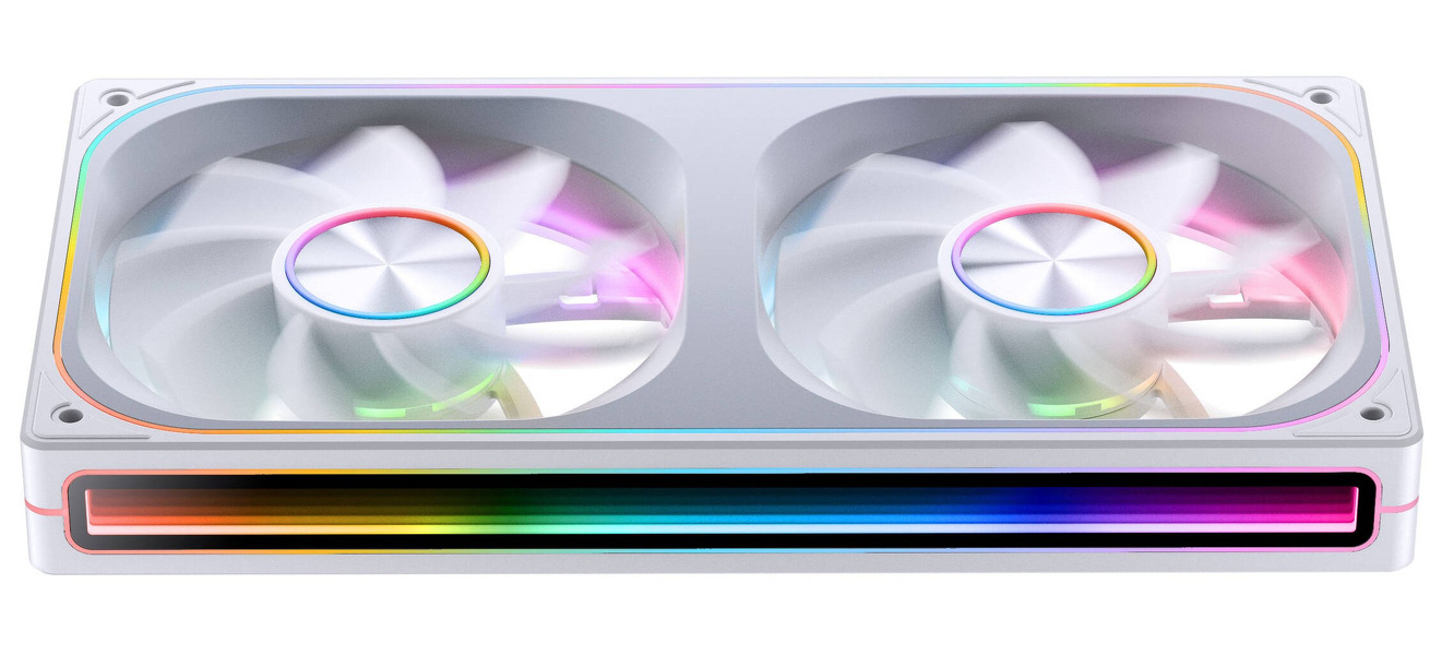 Zdjęcie produktu: Wentylatory Jonsbo ZA-240 Reverse Blade PWM ARGB biały (2x120mm - 240mm)