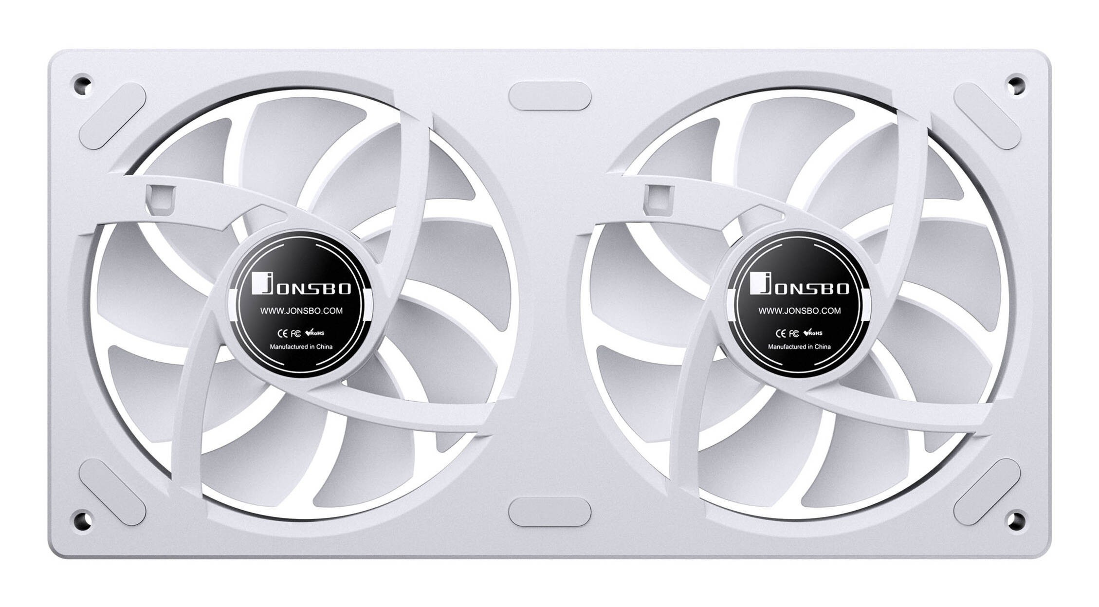 Wentylatory Jonsbo ZA-240 PWM ARGB biały (2x120mm - 240mm)