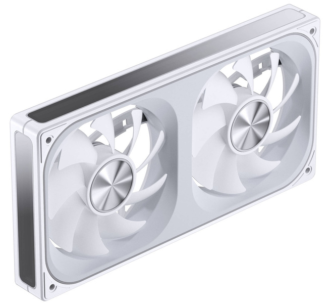 Zdjęcie produktu: Wentylatory Jonsbo ZA-240 PWM ARGB biały (2x120mm - 240mm)