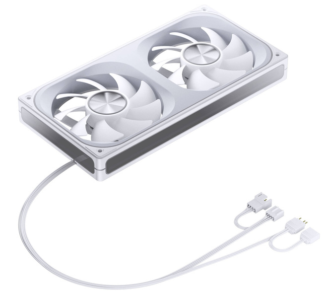 Zdjęcie produktu: Wentylatory Jonsbo ZA-240 PWM ARGB biały (2x120mm - 240mm)