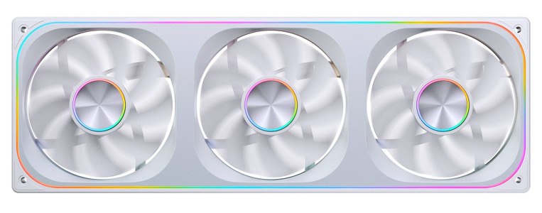 Miniatura produktu: Wentylatory Jonsbo ZA-360 White Reverse Blade PWM ARGB (3x120mm - 360mm)