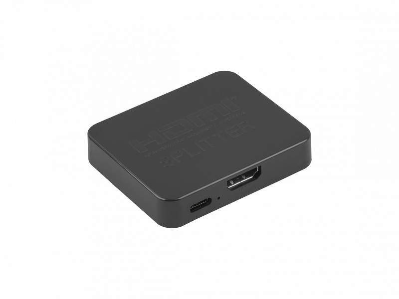 Zdjęcie produktu: Splitter Video Lanberg HDMI->2X HDMI 4K + port USB-C czarny
