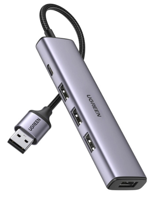 HUB USB - 4x USB 3.0 szary Ugreen (CM473 20805)