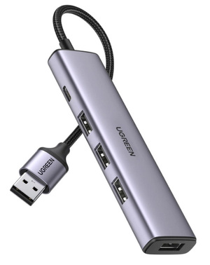 Miniatura produktu: HUB USB - 4x USB 3.0 szary Ugreen (CM473 20805)