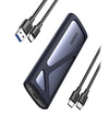 Obudowa zewnętrzna na dysk SSD M.2 (NVMe/SATA) Ugreen CM400 z portem USB-C 3.2 - szara (90264)
