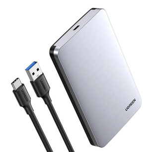 Miniatura produktu: Obudowa zewnętrzna na dysk 2,5" HDD/SSD Ugreen SATA III (6 Gbps) 2,5" USB Typ C - USB-A + kabel 0,5 m szary (70498 CM300)