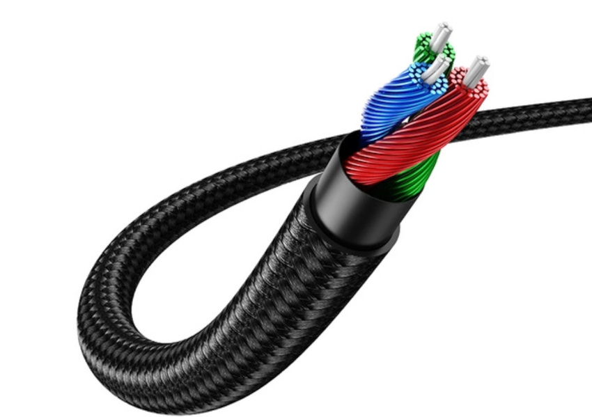 Zdjęcie produktu: Kabel mini jack 3,5mm kątowy oplot UGREEN AV112, AUX, 2m - niebieski (60181)