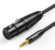 Kabel audio 3.5mm mini jack (męski) - XLR (żeński) 1m czarny Ugreen  (AV182)