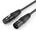 Kabel Ugreen AV130 66718 audio XLR (żeński) - XLR (męski) do mikrofonu / wzmacniacza 3m - czarny