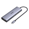 HUB USB-C - 3x USB-A 3.0 / HDMI / VGA / RJ45 / czytnik kart SD / TF / USB-C PD Ugreen CM498 15600 - szary