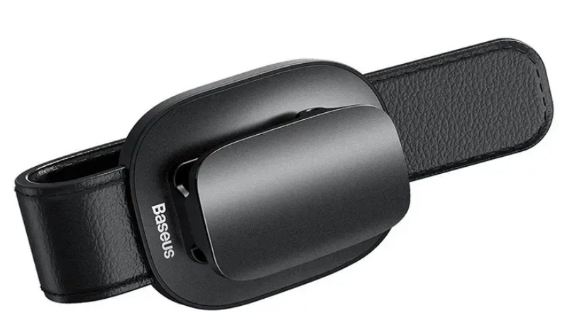 Samochodowy uchwyt do okularów na klips Baseus Platinum - srebrny (ACYJN-B0S)