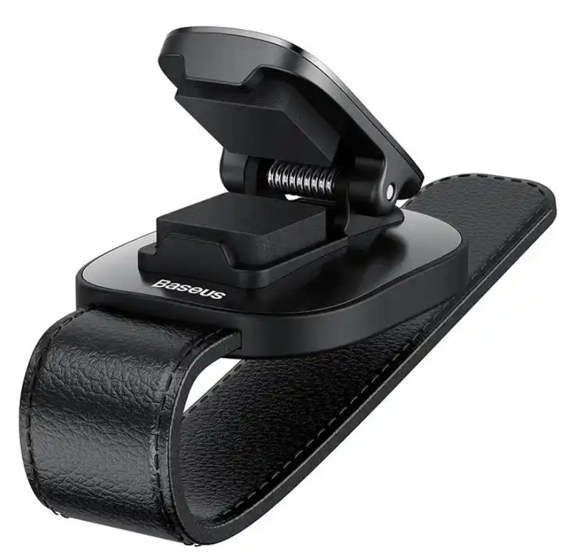 Samochodowy uchwyt do okularów na klips Baseus Platinum - srebrny (ACYJN-B0S)