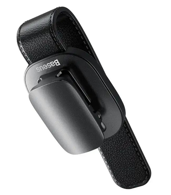 Zdjęcie produktu: Samochodowy uchwyt do okularów na klips Baseus Platinum - srebrny (ACYJN-B0S)