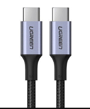 Miniatura produktu: Kabel przewód USB Typ-C do Typ-C 100cm Ugreen US316 70427 PD QC FCP 100W 5A 480Mb/s - szary