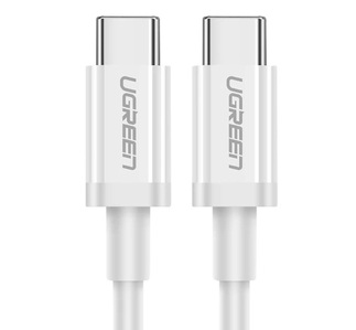 Miniatura produktu: Kabel przewód USB Typ-C do Typ-C 50cm Ugreen US264 PD QC AFC - biały