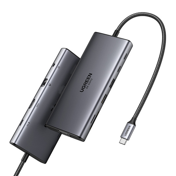 Zdjęcie produktu: Hub USB-C Ugreen CM639 HDMI VGA 2xUSB-C 3.2 10Gbps SD/TF