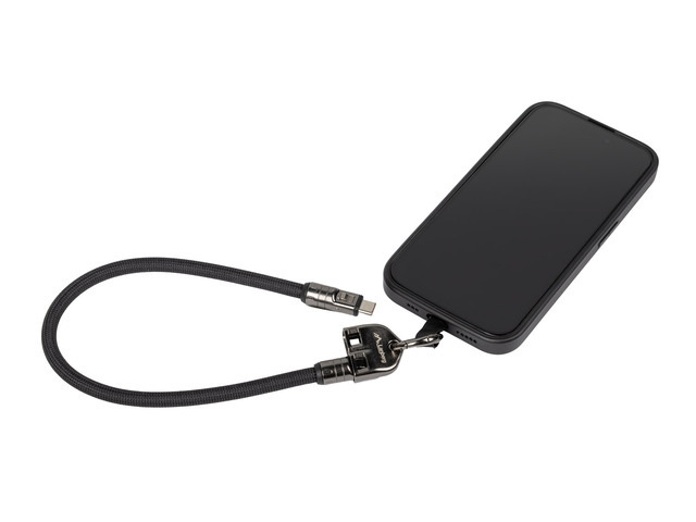 Kabel USB-C M/M smycz / brelok 0.3M 240W Lanberg -  czarny