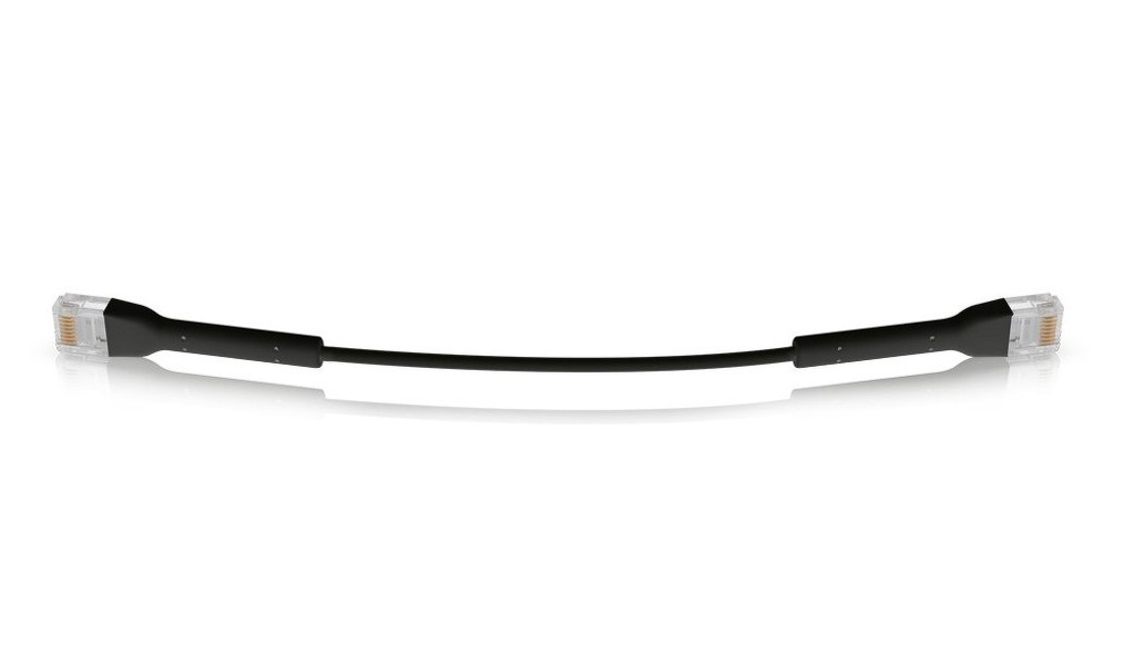 Zdjęcie produktu: Ubiquiti UniFi Patch Cable patchcord LAN 0.1m Cat6 Czarny U-Cable-Patch-RJ45-BK