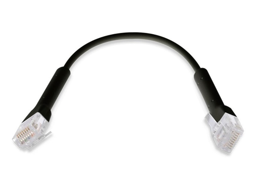 Zdjęcie produktu: Ubiquiti UniFi Patch Cable patchcord LAN 0.1m Cat6 Czarny U-Cable-Patch-RJ45-BK