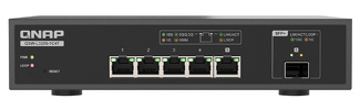 Qnap QSW-L3205-1C4T 5-portowy przełącznik 4x 10GbE RJ45, 1x 10GbE SFP+/RJ45