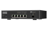 Miniatura zdjęcia: Qnap QSW-L3205-1C4T 5-portowy przełącznik 4x 10GbE RJ45, 1x 10GbE SFP+/RJ45